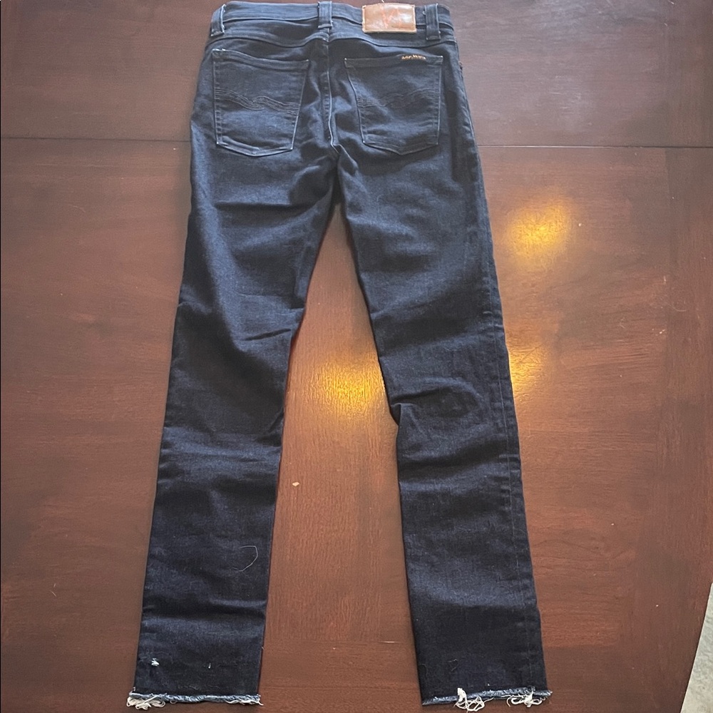 Nudie Jeans Sz 28 Deep Indigo Skinny Jeans - Picture 10 of 11